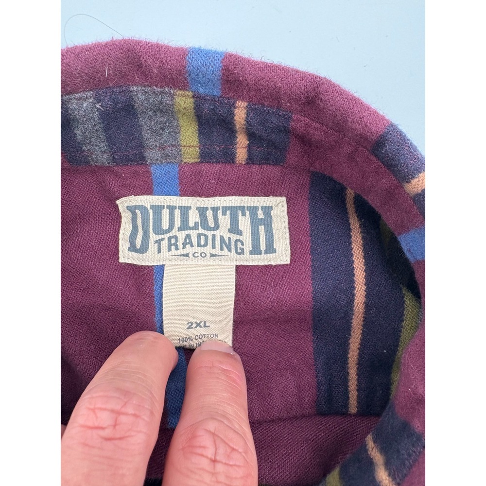 Duluth Trading Co Men's Burlyweight Chamois Long Sleeve Flannel Work Shirt, 2XL - Picture 6 of 6